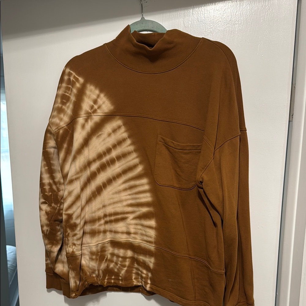 Madewell Rust Tie-Dye Sweater